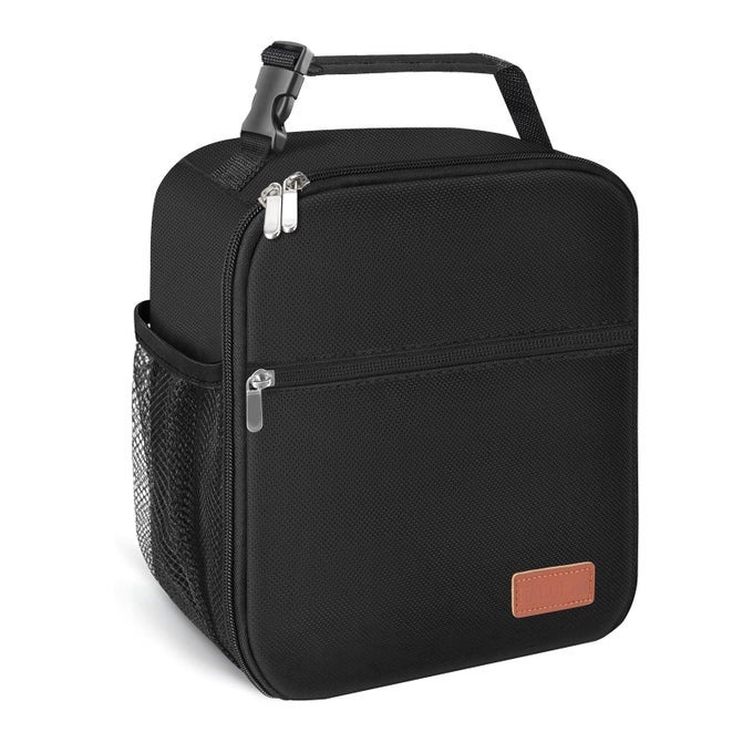 LUNCH BOX FOR MEN WOMEN DURABLE LUNCH BAG FOR ADULTS REUSABLE SMALL LUNCHBOX BLACK