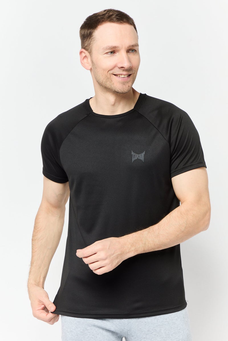 TapouT Men Sportswear Fit Short Sleeves Training T-shirt, Black  - Image 1