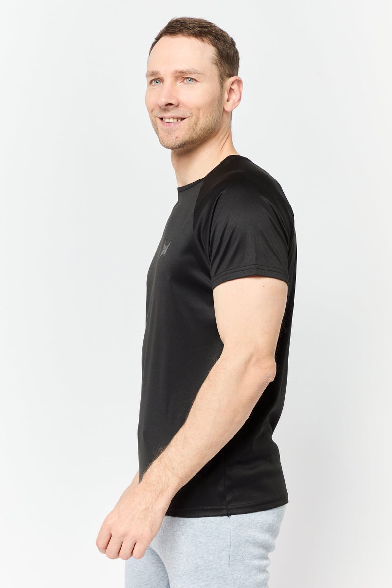 TapouT Men Sportswear Fit Short Sleeves Training T-shirt, Black  - Image 3