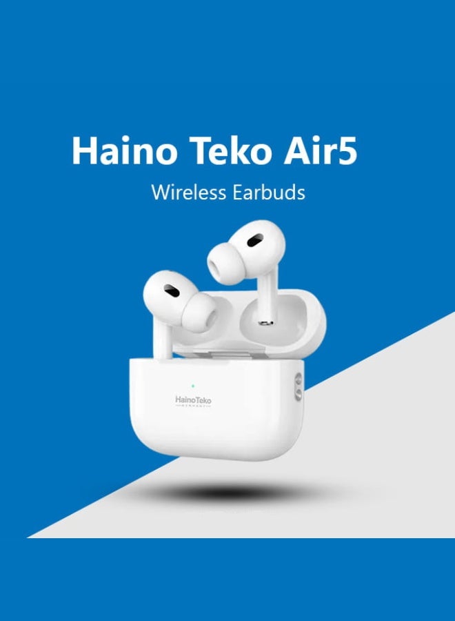 Haino Teko HainoTeko ANC-5 Bluetooth Earphones with Active Noise Cancellation Enhanced Bass Music Clear Microphone and Touch Controls Compatble With Android Mobiles, iPhones and Tablets - Image 3
