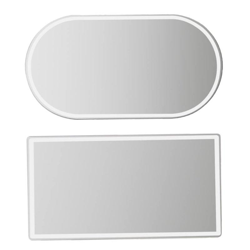 2 Pcs Stainless Steel Car Visor Vanity Mirror Universal Fit for Women - Image 2
