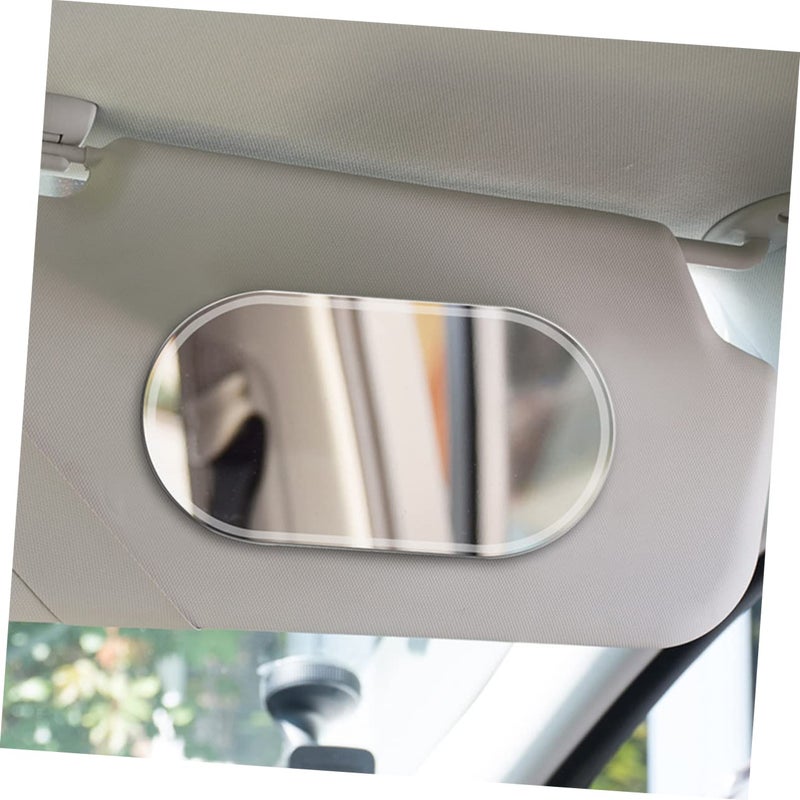 2 Pcs Stainless Steel Car Visor Vanity Mirror Universal Fit for Women - Image 3