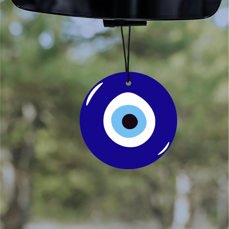 DECOCRU Acrylic Evil Eye Car Hanging | Nazar Battu for Rear View Mirror | Decorative Car Charm Evil Eye Hanging Ornament Amulet for Car, Home and Office for Protection and Blessing (Multicolour) - Image 1