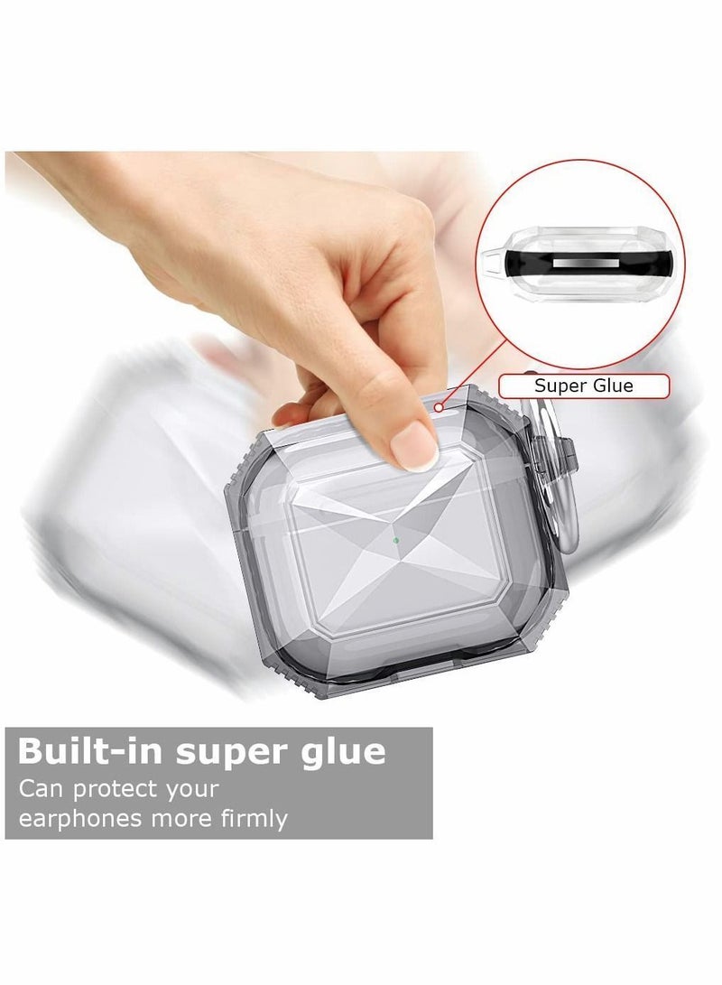 Y&D Case for AirPods 3, Clear Black TPU Protective Skin with Keychain Airpods 3 Charging - Image 3