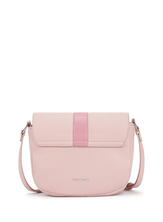 Fastrack On the Go Sling Bag for Women| Compact Crossbody with Magnetic Closure Flap, Adjustable Strap & Internal Zipper Pocket | Trendy Everyday Sling Bag for Women - Image 4