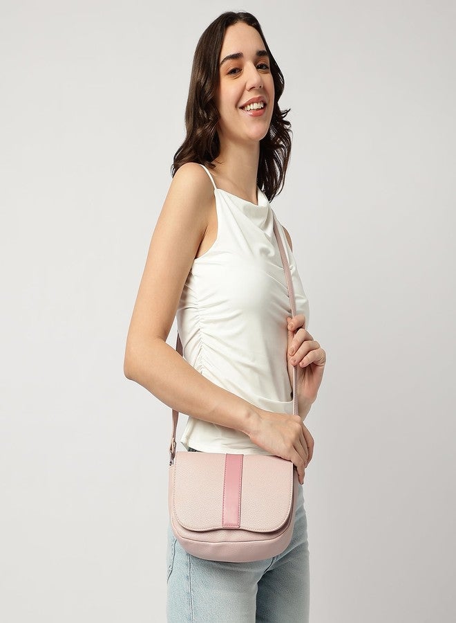 Fastrack On the Go Sling Bag for Women| Compact Crossbody with Magnetic Closure Flap, Adjustable Strap & Internal Zipper Pocket | Trendy Everyday Sling Bag for Women - Image 2