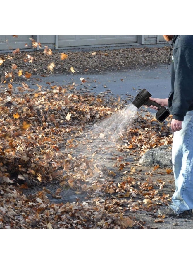 Meetion نفاخ أوراق لاسلكي قوي 48 فولت، نفاخ غبار يدوي صغير مع بطارية 3000 مللي أمبير، نفاخ هواء توربيني عالي السرعة للوحة المفاتيح، السيارة، التنظيف الخارجي والمنزلي (3 دبابيس) - Image 5