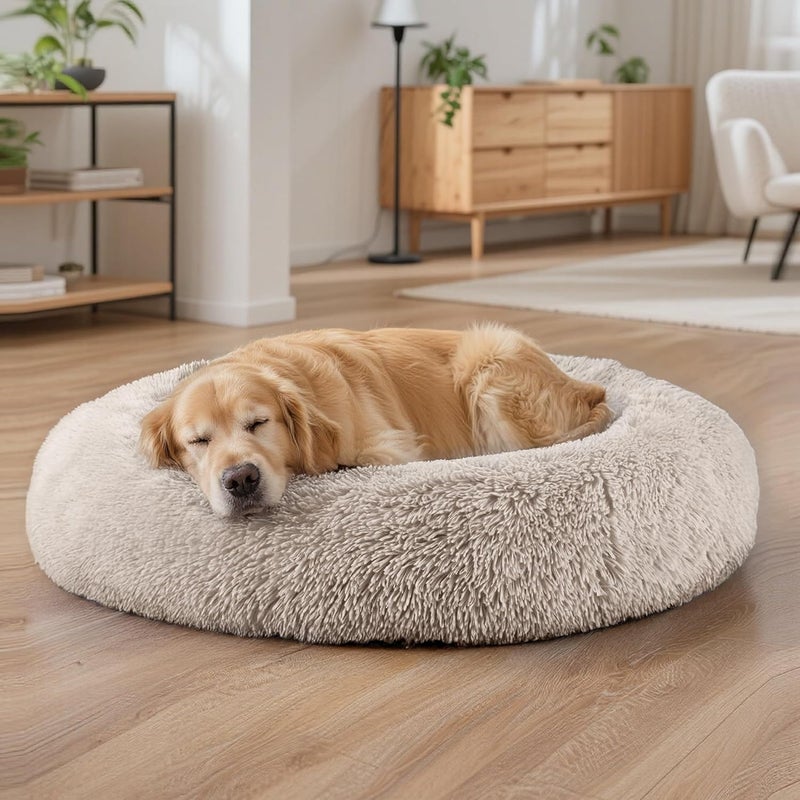 Hoewina Dog Beds Large Sized Dog and Cats, 32in Pet Beds for Large Pet, Washable Indestructible Extra Large Dog Bed (Brown) - Image 5