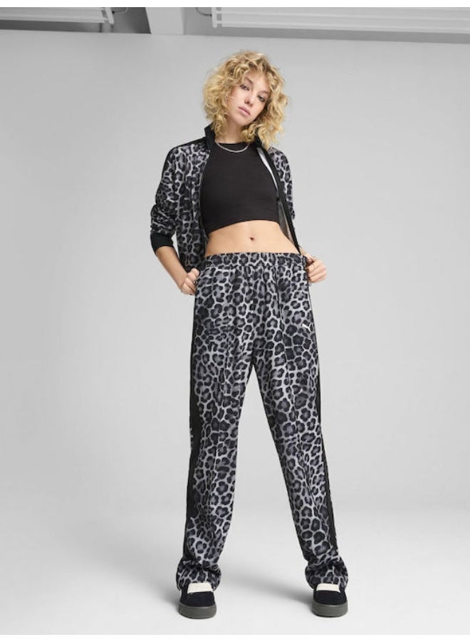 Puma Womens T7 Leo Luxe Graphic Straight Pants Casual - Image 1