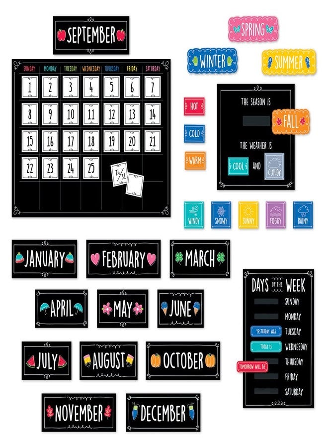 Creative Teaching Press CTP Doodle Calendar Set for Classroom (Creative Teaching Press 10668) - Image 1