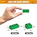 MANNIDOO 360 Pieces Building Bricks Classic Basic Flats Parts and Pieces 2x4 Brick x200 and 2x2 Brick x160 Moc Building Bulks Compatible with All Major Brands Green - Image 3