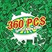 MANNIDOO 360 Pieces Building Bricks Classic Basic Flats Parts and Pieces 2x4 Brick x200 and 2x2 Brick x160 Moc Building Bulks Compatible with All Major Brands Green - Image 2