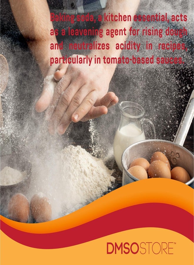 DMSOSTORE Baking Soda 5 lbs. Pure Sodium Bicarbonate Versatile Kitchen Essential for Baking, Cleaning, and More! Perfect for Cooking, Deodorizing, and DIY Cleaning Solutions. - Image 4