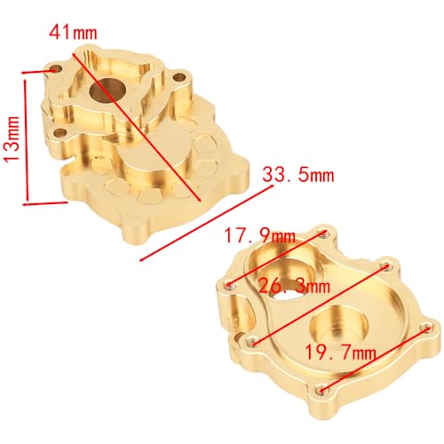 ZXYRC Brass Front Rear Steering Knuckle C Hub Counter Weight Blance for CROSSRC Cross RC EMOX 18 Rock Crawler Truck Upgrade Part Part F - Image 5
