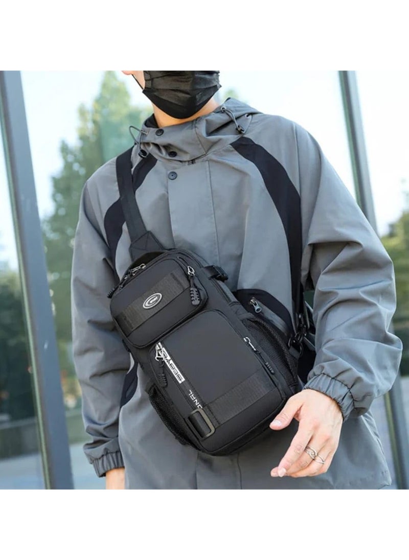 QSHOP Luxury Quality Crossbody Backpack from QShop®️ Lightweight shoulder bag for men and women, backpack with an adjustable strap that passes across the chest, for hiking outside the home, traveling, and cycling  - Image 2