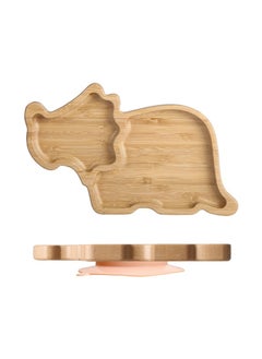 Generic Cute Cartoon Kids Sectioned Dinner PlateTriceratops plate peach color Triceratops plate peach color 