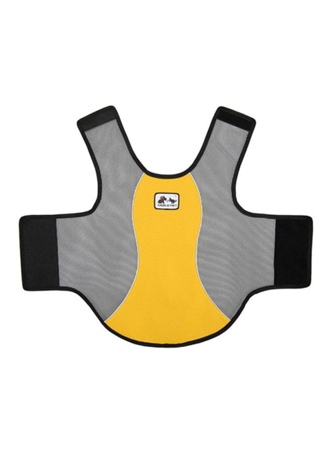 NIBEMINENT Summer Reflective Heatstroke Prevention Vest Yellow/Grey 47x0.5x80cm - Image 1