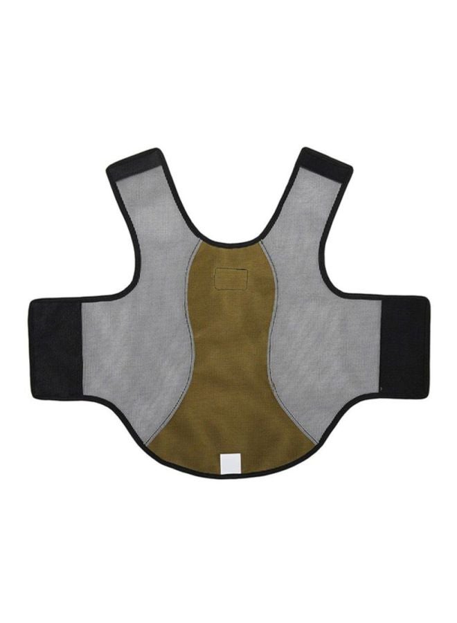 NIBEMINENT Summer Reflective Heatstroke Prevention Vest Yellow/Grey 47x0.5x80cm - Image 2
