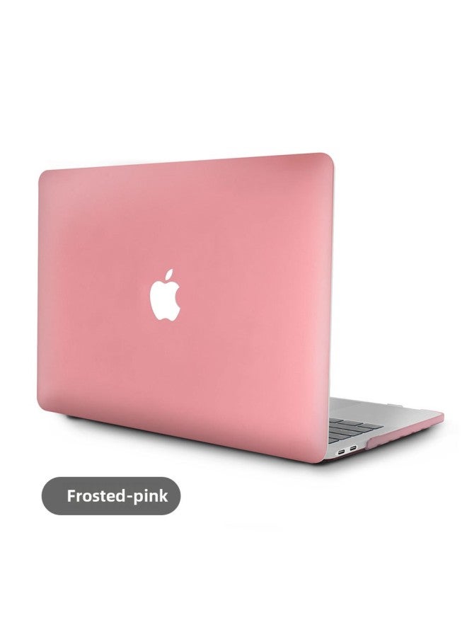 Protective Case For Macbookpro For Apple Laptop Protective Case Air Frosted Crystal Clear Case-Color:Frosted-Pink-Applicable Model:Hollow M3 2024 Air13(A2681/A3113) - Image 1