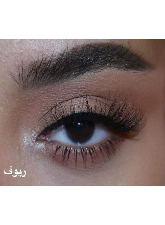 روزي لاشيز رموش ريوف كثيفة من الطرف للمناسبات منك تسحب العين و شعر طبيعي - Image 3