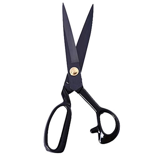 LNKA Sewing Scissors for Fabric Black Professional Heavy Duty Tailor Scissor Industrial Strength High Carbon Steel Shears for Leather Paper Sewing Craft Artists Students Dressmakers (12 Inch) - Image 3
