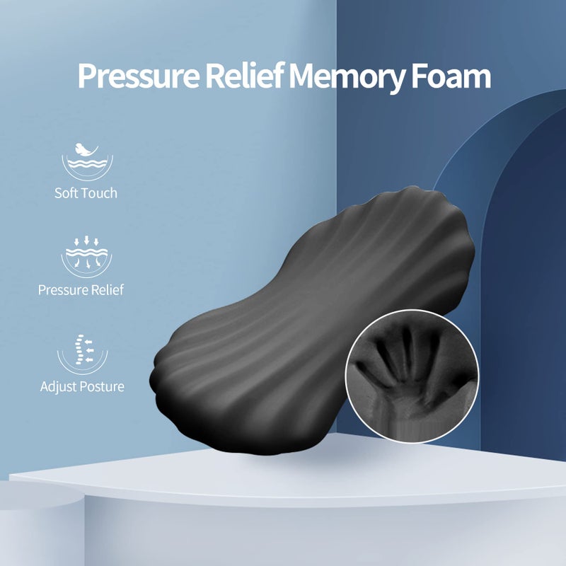 RESTCLOUD Adjustable Lumbar Support Pillow for Sleeping Memory Foam Back Support Pillow for Lower Back Pain Relief and Sleeping, Lumbar Support Pillow for Bed and Chair - Image 5