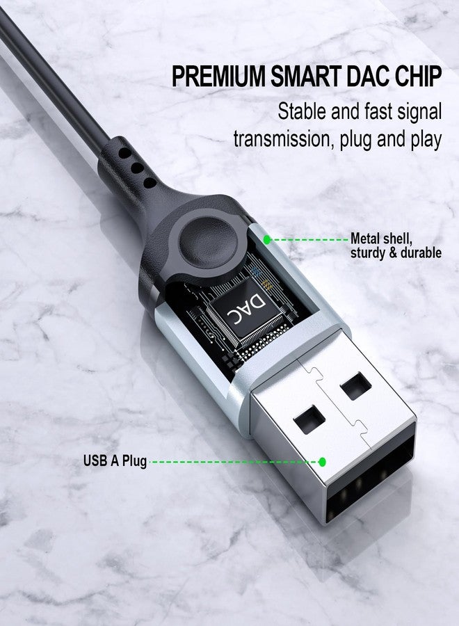 ASKUBSKU سماعة رأس USB مزودة بميكروفون للكمبيوتر الشخصي، كابل بطول 7.5 قدم، سماعات رأس USB A للكمبيوتر، سماعات أذن سلكية USB مع خاصية كتم الصوت، سماعات ستيريو مدمجة لإلغاء الضوضاء، سماعات أذن للمكالمات، متوافقة مع أجهزة الكمبيوتر المحمولة Dell وLenovo وSurface وPS5 وSwitch - Image 4