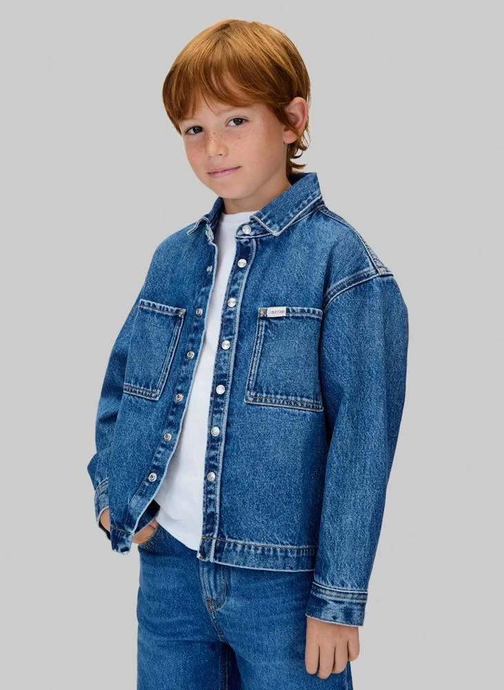 Calvin Klein Jeans Youth Casual Denim Overshirt