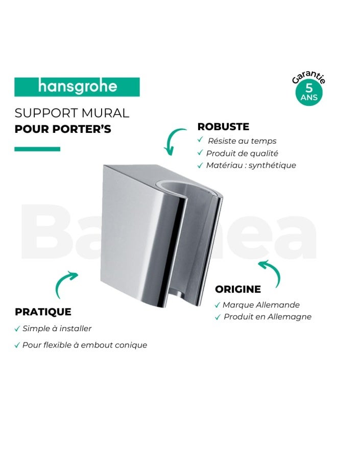 Hansgrohe حامل رأس الدش اليدوي سهل التركيب من هانسغروهي مودرن بالكروم 28331000 - Image 2