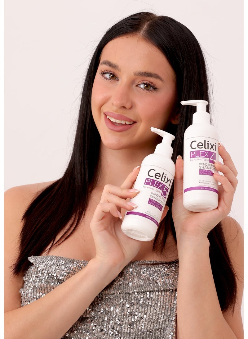 Celixi Bundle Celixi® Plex, USA,  Hair Repair Duo – Bond Strengthening Shampoo & Conditioner - Image 2