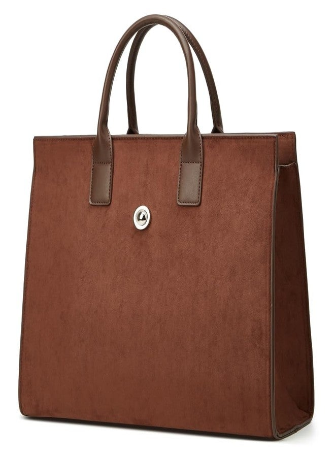 Caistre Suede Tote Handbag Winter Fall Shoulder Bag Purse for Women Men Adjustable Strap Trendy Crossbody Bag 2025 - Image 2