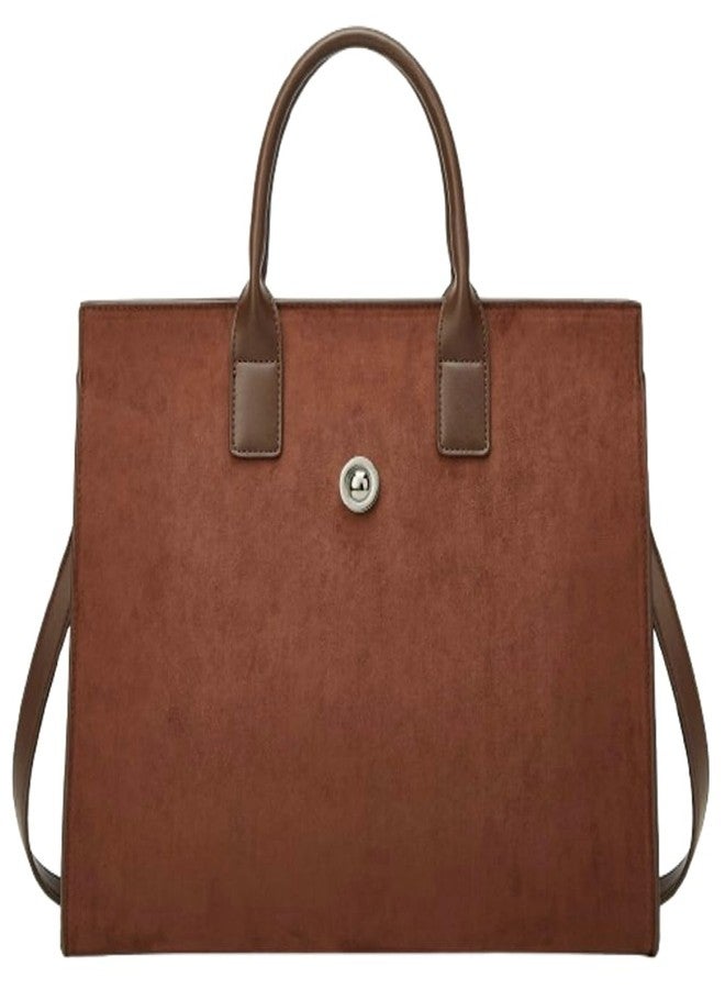 Caistre Suede Tote Handbag Winter Fall Shoulder Bag Purse for Women Men Adjustable Strap Trendy Crossbody Bag 2025 - Image 1