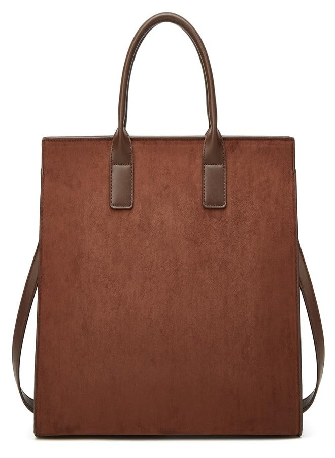 Caistre Suede Tote Handbag Winter Fall Shoulder Bag Purse for Women Men Adjustable Strap Trendy Crossbody Bag 2025 - Image 3