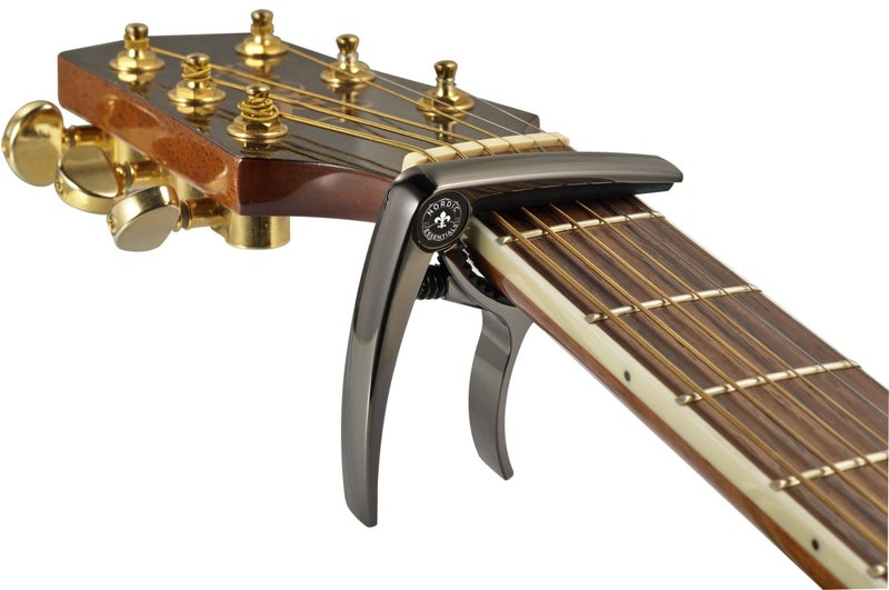 Nordic Essentials Guitar Capo Deluxe for Acoustic Guitars, Ukulele, Banjo, Mandolin, Bass - Made of Premium Quality Zinc Alloy for 6 & 12 String Instruments - Luxury Accessories by Nordic Essentials - Image 2