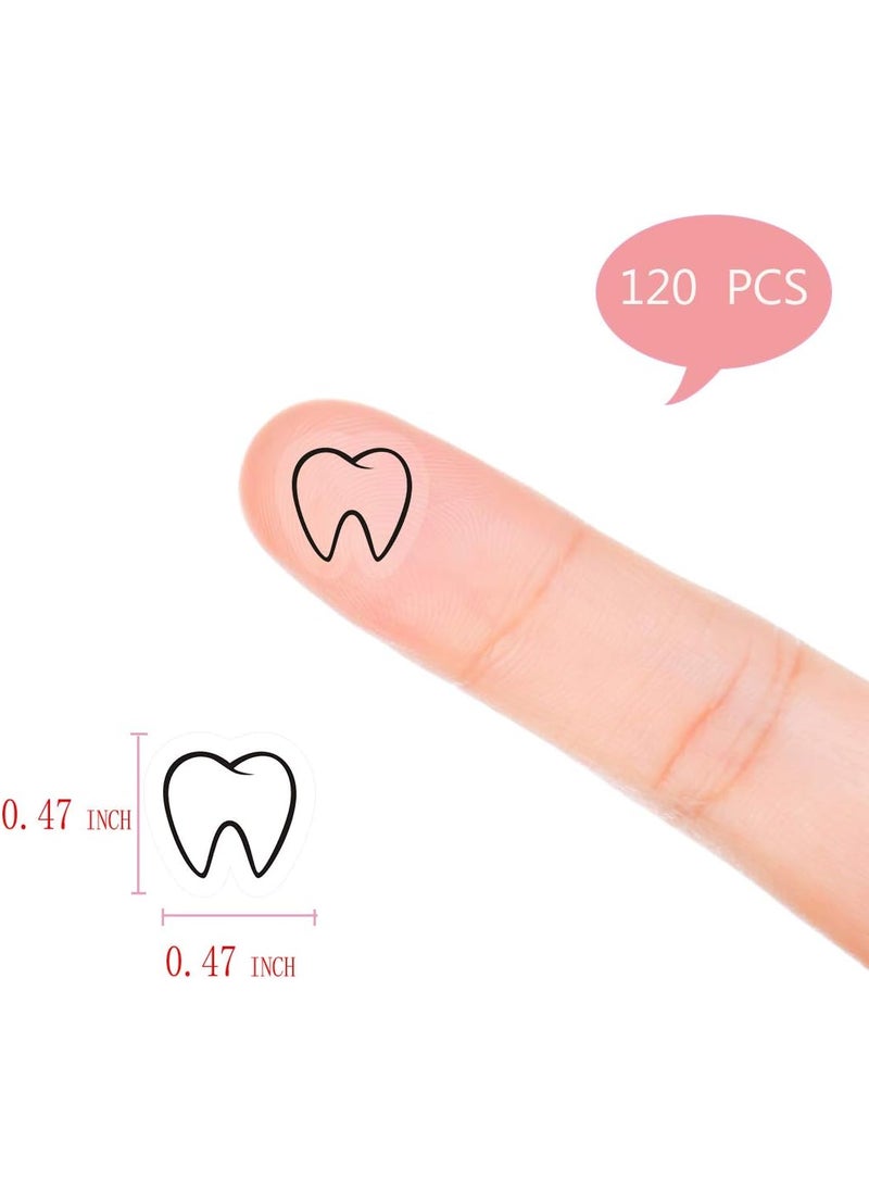 MAGJUCHE Teeth Planner Stickers 120 Clear Dentist Dental Planner Labels Scrapbooking Crafting Sticker  - Image 2