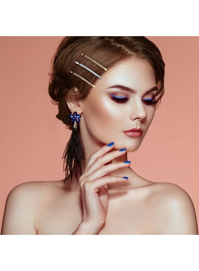 SUMAJU 12 Pieces Rhinestone Bobby Pins, Silver and Gold Metal Hair Diamond Bobby Pins Clips Crystal Hair Pin for Lady Women Girls - Image 5