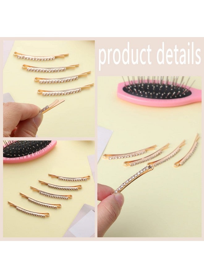 SUMAJU 12 Pieces Rhinestone Bobby Pins, Silver and Gold Metal Hair Diamond Bobby Pins Clips Crystal Hair Pin for Lady Women Girls - Image 4
