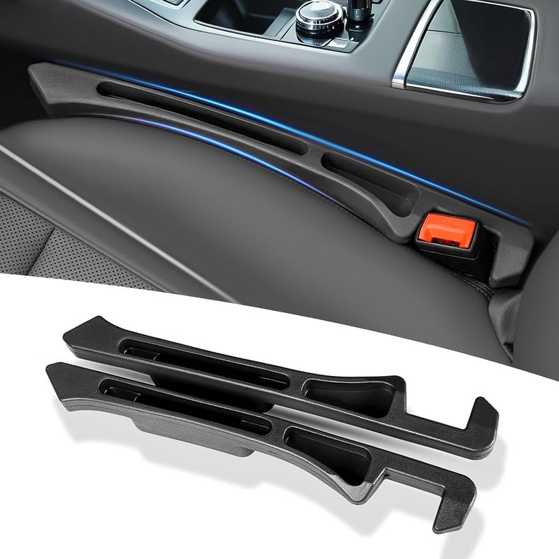 Esoes 2PCS Car Seat Gap Filler with Phone Holder Between Seat Console Organizer Flexible Seat Gap Organizer Between Seats for Tightly Filling Seat Gaps Universal Car Seat Organizer Car Accessories Interior - Image 1