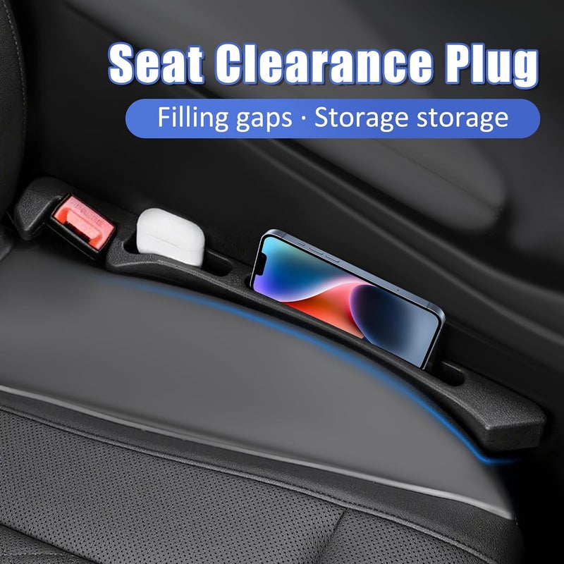 Esoes 2PCS Car Seat Gap Filler with Phone Holder Between Seat Console Organizer Flexible Seat Gap Organizer Between Seats for Tightly Filling Seat Gaps Universal Car Seat Organizer Car Accessories Interior - Image 4