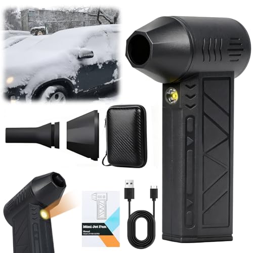 MeiAid Snow Whiz 2026 Upgrade LED Turbo Snow Blower, 3 Gear Electric Air Blower for Car, Home, Keyboard - Image 1