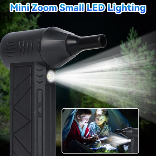 MeiAid Snow Whiz 2026 Upgrade LED Turbo Snow Blower, 3 Gear Electric Air Blower for Car, Home, Keyboard - Image 2