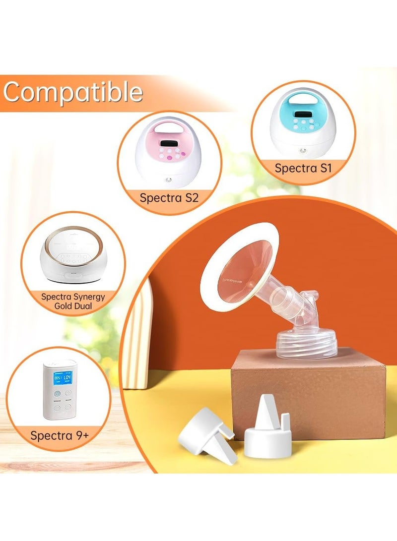 سيوسي أجزاء المضخة حواف ناعمة مقاس 19 مم لمضخات الثدي Spectra S2 S1 9 Plus ملحقات درع الثدي البديل وصمامات منقار البط لأجزاء مضخة Spectra وحافة Spectra - Image 2