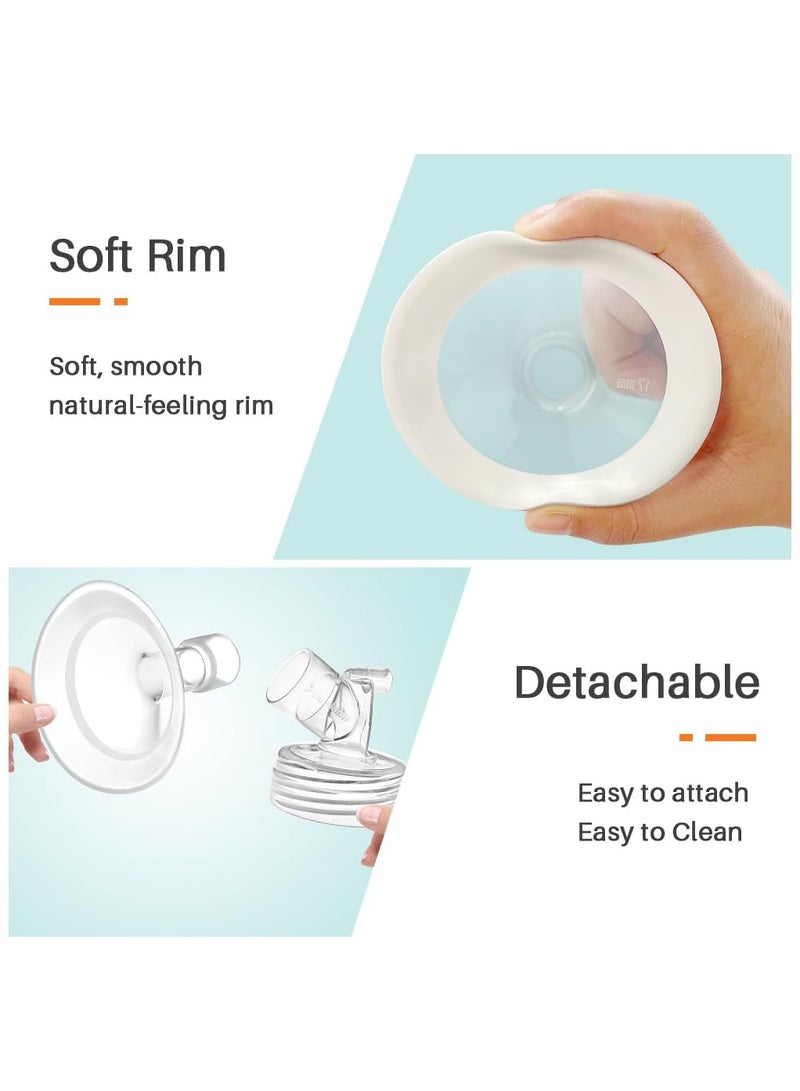 سيوسي أجزاء المضخة حواف ناعمة مقاس 19 مم لمضخات الثدي Spectra S2 S1 9 Plus ملحقات درع الثدي البديل وصمامات منقار البط لأجزاء مضخة Spectra وحافة Spectra - Image 5