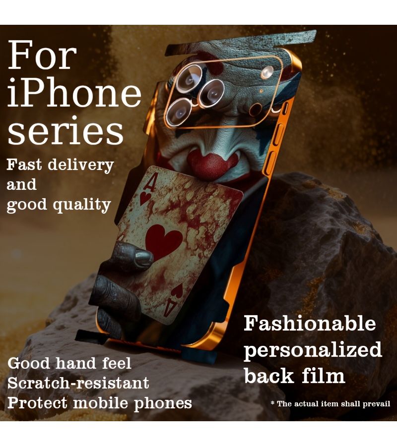 Fashion Back Film All in One Protective Skin Compatible With iPhone 16e Includes Full Coverage Backing Film And Application Tool Kit - Image 1