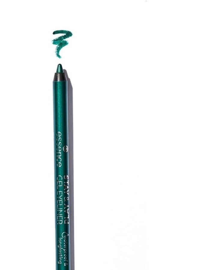 Essence Stay & Play Gel Eyeliner 07 Emerald Dragon | Intense Color Payoff | Smudge-Proof Waterproof Eye Pencil | Long-Lasting Gel-Like Texture | Vegan & Cruelty-Free | 1.3g Emerald Dragon - Image 3