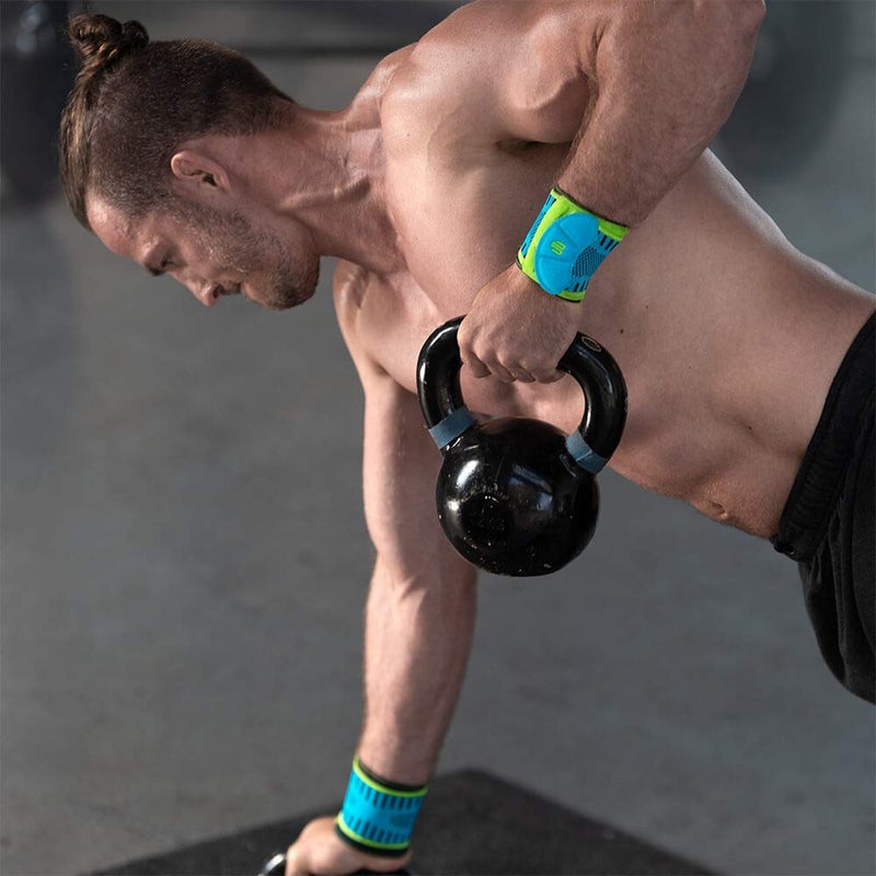 Bauerfeind Sports Wrist Strap - German Engineered Wrist Compression Support for Weightlifting, Crossfit, Tennis, Lifting - Adjustable Tightness Brace with 3D Airknit Fabric (Black, S/M) - Image 3