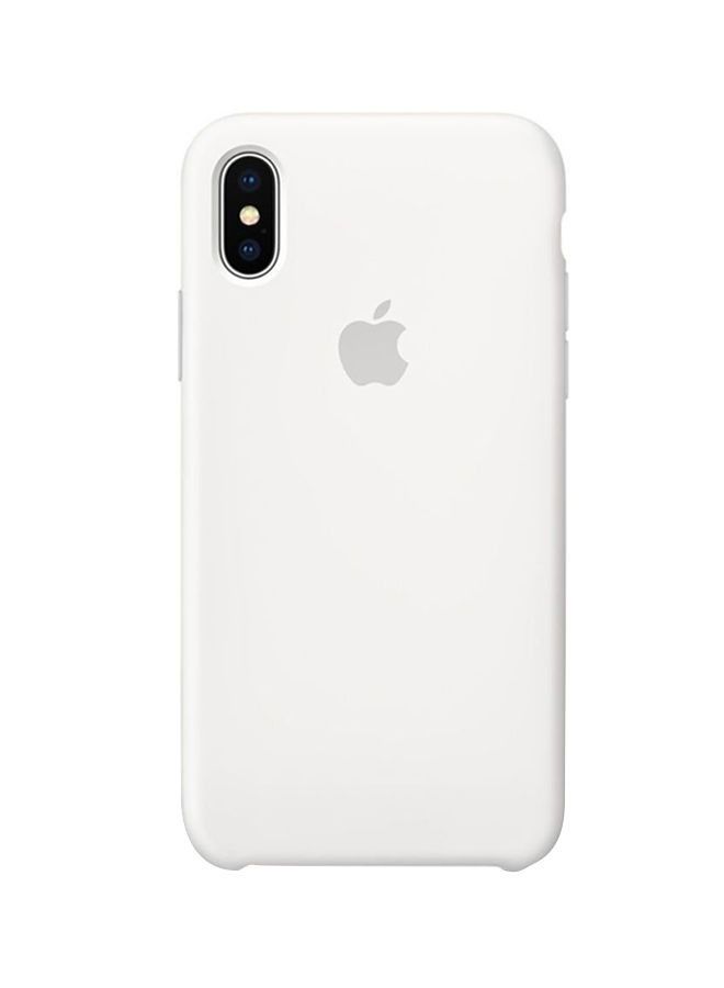 Silicone Case Cover For Apple iPhone Xs White - Image 1