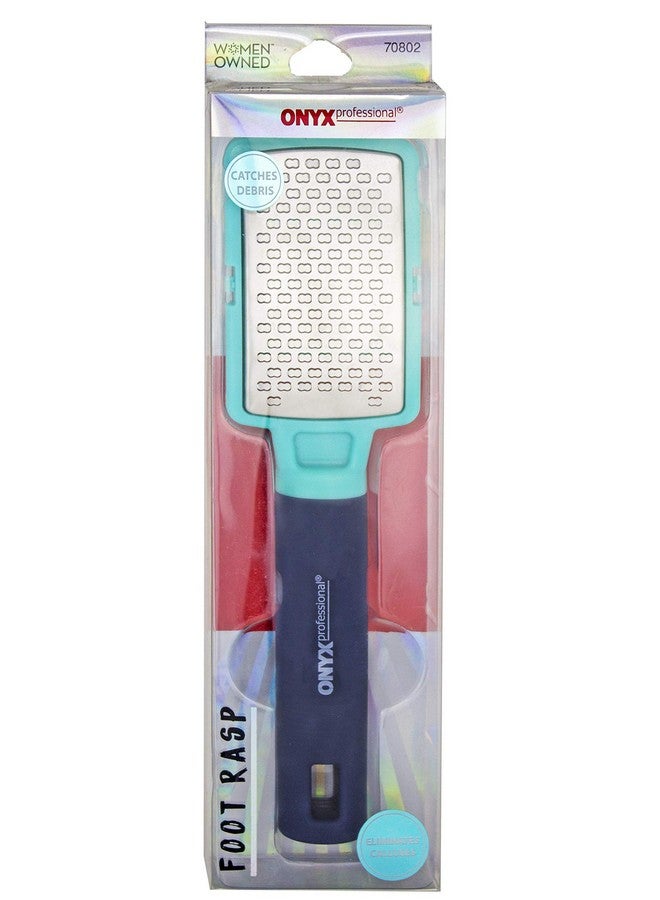 Onyx Professional Foot Rasp Callus Remover For Feet Stainless Steel Foot Scrubber Dead Skin Remover No Mess Lightweight Callus Shaver For Feet With Debris Catcher  - Image 2