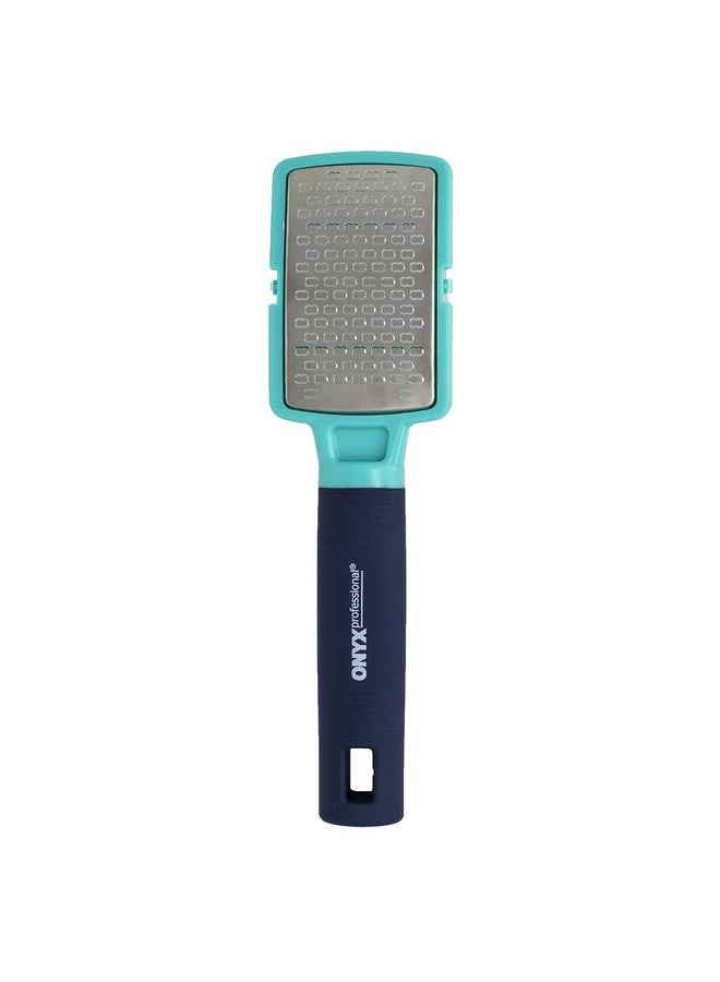 Onyx Professional Foot Rasp Callus Remover For Feet Stainless Steel Foot Scrubber Dead Skin Remover No Mess Lightweight Callus Shaver For Feet With Debris Catcher  - Image 1