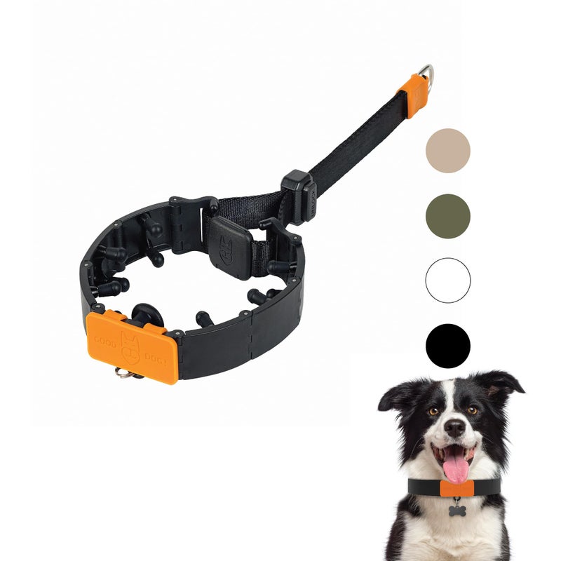 SVD.PET Dog Prong Collar for No-Pull Training, Quick-Release Buckle Adjustable Pinch Collar for Smal, Medium, Large Dogs (Balck, Medium Size) - Image 1